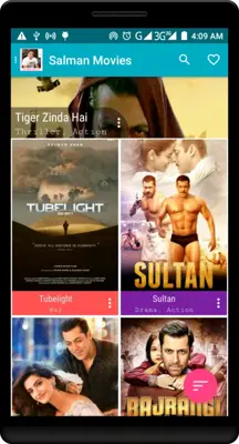 Salman khan and bollywood Movies songs clips android App screenshot 2